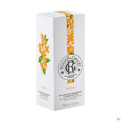 Sie sehen eine Packung Roger & Gallet Neroli Wellbeing Fragrant Water 100ml, Produktbild: 04 Roger & Gallet Neroli Wellbeing Fragrant Water 100ml, A-Nr.: 5668955 - 04