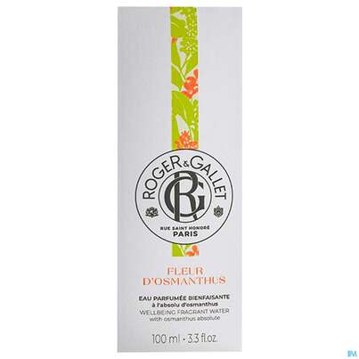 Sie sehen eine Packung Roger&gallet Fleur D'osmanthus Duftendes Wohlfühl-wasser 100ml, Produktbild: 03 Roger&gallet Fleur D'osmanthus Duftendes Wohlfühl-wasser 100ml, A-Nr.: 5668903 - 03