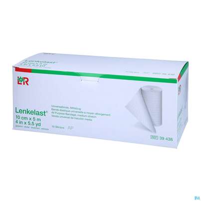 Sie sehen eine Packung Universalbinden Lenkelast 5mx 10cm 10st, Produktbild: 02 Universalbinden Lenkelast 5mx 10cm 10st, A-Nr.: 4284997 - 02