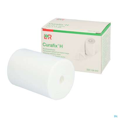 Sie sehen eine Packung Curafix H Fixierpflaster 10mx 10cm 1st, Produktbild: 03 Curafix H Fixierpflaster 10mx 10cm 1st, A-Nr.: 1243489 - 03