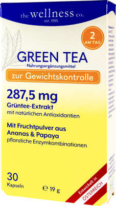 Sie sehen eine Packung GREEN TEA + ANANAS + PAPAYA, Produktbild: 01 GREEN TEA + ANANAS + PAPAYA, A-Nr.: 4828569 - 01