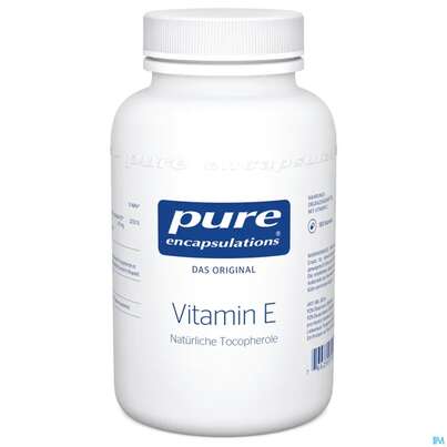 Sie sehen eine Packung Pure Encapsulations Vitamin E 180 Kapseln, Produktbild: 02 Pure Encapsulations Vitamin E 180 Kapseln, A-Nr.: 3060847 - 02