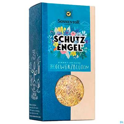Sie sehen eine Packung Sonnentor Gewuerzbluetenzubereitung Bio Schutzengel Packung 00740 40g, Produktbild: 01 Sonnentor Gewuerzbluetenzubereitung Bio Schutzengel Packung 00740 40g, A-Nr.: 3309873 - 01