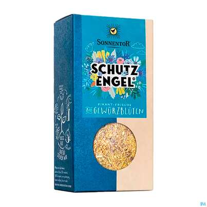 Sie sehen eine Packung Sonnentor Gewuerzbluetenzubereitung Bio Schutzengel Packung 00740 40g, Produktbild: 02 Sonnentor Gewuerzbluetenzubereitung Bio Schutzengel Packung 00740 40g, A-Nr.: 3309873 - 02