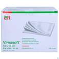 Sie sehen eine Packung Vlieskompressen Vliwasoft 4fach Steril 10x 10cm 150st, Produktbild: 01 Vlieskompressen Vliwasoft 4fach Steril 10x 10cm 150st, A-Nr.: 1647962 - 01