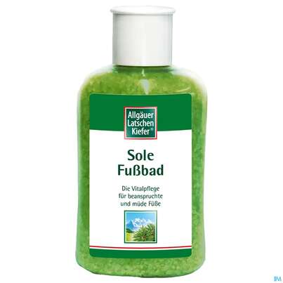 Sie sehen eine Packung Allgäuer Latschenkiefer Sole Fußbad 350g, Produktbild: 02 Allgäuer Latschenkiefer Sole Fußbad 350g, A-Nr.: 3010789 - 02