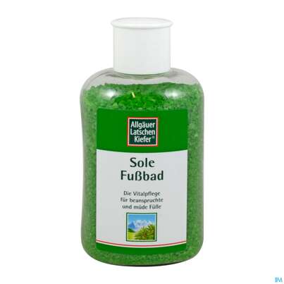 Sie sehen eine Packung Allgäuer Latschenkiefer Sole Fußbad 350g, Produktbild: 03 Allgäuer Latschenkiefer Sole Fußbad 350g, A-Nr.: 3010789 - 03