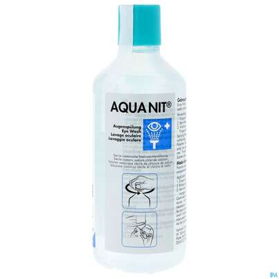 Sie sehen eine Packung Augensofortspuelung Aquanit Sterilwasser Flüssig 250ml, Produktbild: 01 Augensofortspuelung Aquanit Sterilwasser Flüssig 250ml, A-Nr.: 1783458 - 01