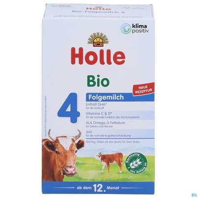 Sie sehen eine Packung Holle Bio Kindermilch 4 600g, Produktbild: 01 Holle Bio Kindermilch 4 600g, A-Nr.: 3412252 - 01