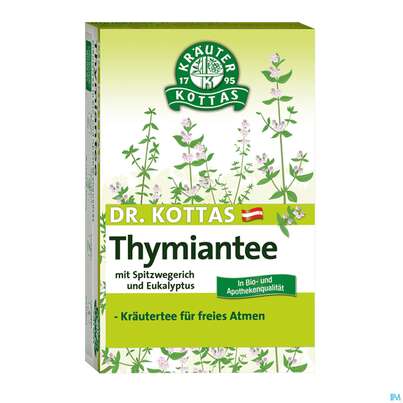 Sie sehen eine Packung Dr.Kottas Tee Thymian 20st, Produktbild: 01 Dr.Kottas Tee Thymian 20st, A-Nr.: 3886346 - 01