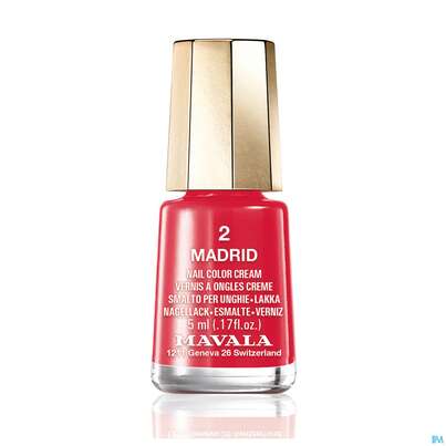 Sie sehen eine Packung Mavala Nagellacke 2 Madrid 5ml, Produktbild: 02 Mavala Nagellacke 2 Madrid 5ml, A-Nr.: 3652134 - 02