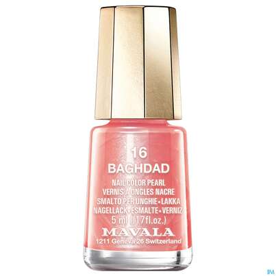 Sie sehen eine Packung Mavala Nagellacke 16 Baghdad 5ml, Produktbild: 01 Mavala Nagellacke 16 Baghdad 5ml, A-Nr.: 3652223 - 01