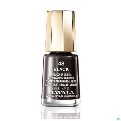 Sie sehen eine Packung Mavala Nagellacke 48 Schwarz 5ml, Produktbild: 02 Mavala Nagellacke 48 Schwarz 5ml, A-Nr.: 3652482 - 02