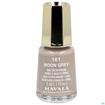 Sie sehen eine Packung Mavala Nagellacke 161 Moon Grey 5ml, Produktbild: 01 Mavala Nagellacke 161 Moon Grey 5ml, A-Nr.: 3833692 - 01