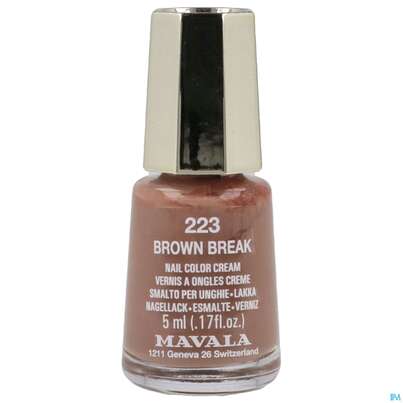Sie sehen eine Packung Mavala Nagellacke 223 Br Break 5ml, Produktbild: 01 Mavala Nagellacke 223 Br Break 5ml, A-Nr.: 5286395 - 01