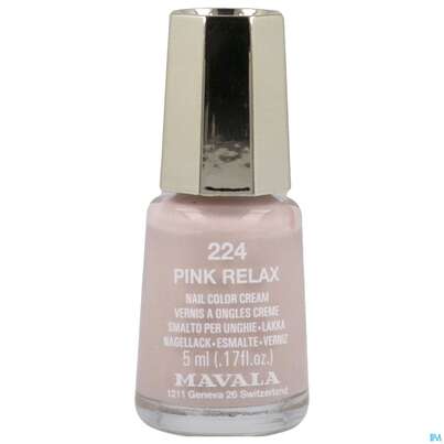 Sie sehen eine Packung Mavala Nagellacke 224 Pink Rel 5ml, Produktbild: 01 Mavala Nagellacke 224 Pink Rel 5ml, A-Nr.: 5286403 - 01
