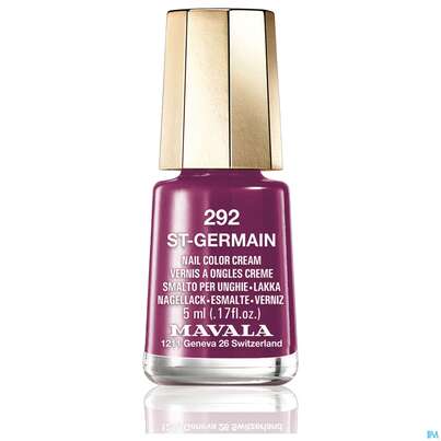 Sie sehen eine Packung Mavala Nagellacke 292 Glam St Germain 5ml, Produktbild: 02 Mavala Nagellacke 292 Glam St Germain 5ml, A-Nr.: 3693133 - 02