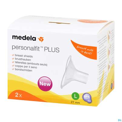 Sie sehen eine Packung Medela Symphony/brusthaube Personalfit+ Gr.l 27mm 2st, Produktbild: 05 Medela Symphony/brusthaube Personalfit+ Gr.l 27mm 2st, A-Nr.: 5409544 - 05