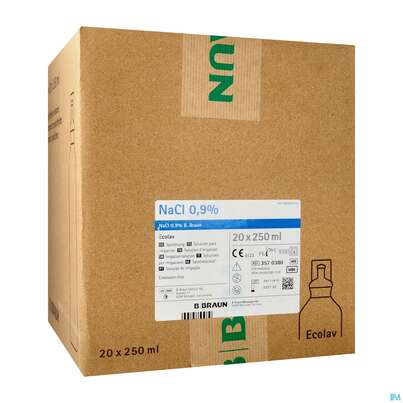 Nacl 0,9% Ecolav Topische Spuellösung 250ml 20st, A-Nr.: 3016757 - 02