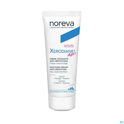 Sie sehen eine Packung Noreva Xerodiane Ap+ Reizmindernde Creme 40ml, Produktbild: 04 Noreva Xerodiane Ap+ Reizmindernde Creme 40ml, A-Nr.: 4606828 - 04