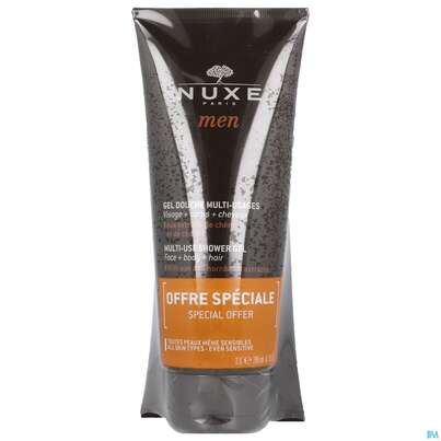 Sie sehen eine Packung Nuxe Men Duschgel Duo 200ml 2st, Produktbild: 02 Nuxe Men Duschgel Duo 200ml 2st, A-Nr.: 5479496 - 02