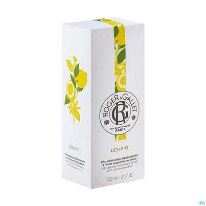 Sie sehen eine Packung Roger&gallet Cédrat Duftendes Wohlfühl-wasser 100ml, Produktbild: 07 Roger&gallet Cédrat Duftendes Wohlfühl-wasser 100ml, A-Nr.: 5668932 - 07