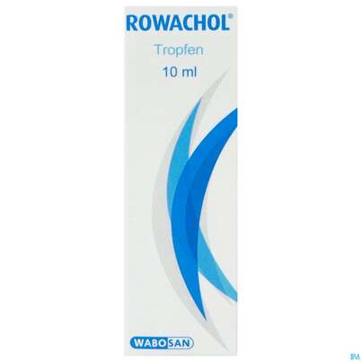 Sie sehen eine Packung Rowachol Tropfen 10ml, Produktbild: 01 Rowachol Tropfen 10ml, A-Nr.: 0049986 - 01