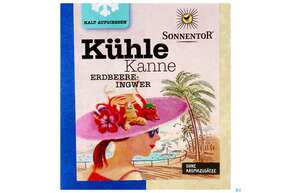 Sonnentor Kuehle Kanne Bio Erdbeer Ingwer Tee 08003 16st, A-Nr.: 4252922 - 01
