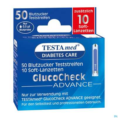 Diagnostika U.zubehoer Testamed Advance Blutzuckerteststreifen +10 Lanzetten 50st, A-Nr.: 5441157 - 03