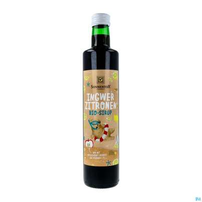 Sie sehen eine Packung Sonnentor Sirup/bio Ingwer/zitrone 00596 500ml, Produktbild: 02 Sonnentor Sirup/bio Ingwer/zitrone 00596 500ml, A-Nr.: 3605732 - 02