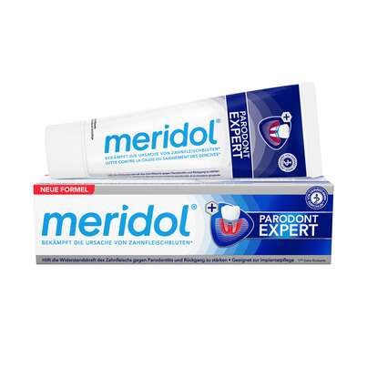 Sie sehen eine Packung meridol® Parodont Expert Zahncreme, Produktbild: 01 meridol® Parodont Expert Zahncreme, A-Nr.: 4607199 - 01