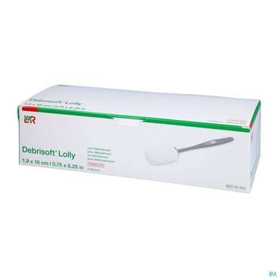 Sie sehen eine Packung Debrisoft Wundreiniger Steril Lolly 5st, Produktbild: 02 Debrisoft Wundreiniger Steril Lolly 5st, A-Nr.: 4359212 - 02