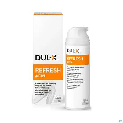 Sie sehen eine Packung Dul-x Gel-creme Refresh Active 150ml, Produktbild: 01 Dul-x Gel-creme Refresh Active 150ml, A-Nr.: 5771280 - 01