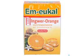 Em-eukal Bonbons Zuckerfrei Ingwer-orange Box 50g, A-Nr.: 5334875 - 01