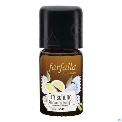 Sie sehen eine Packung Farfalla Aromamischung Erfrischung Zitrone 5ml, Produktbild: 02 Farfalla Aromamischung Erfrischung Zitrone 5ml, A-Nr.: 4907754 - 02
