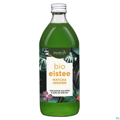 Sie sehen eine Packung Gewusst Wie Bio Eistee Matcha Ingwer 330ml, Produktbild: 01 Gewusst Wie Bio Eistee Matcha Ingwer 330ml, A-Nr.: 5789765 - 01