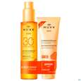Sie sehen eine Packung Sonnenprodukte Nuxe/sun Tan Oil Face+body 150ml +gratis After Sun Lotion 100ml Spf30 1pk, Produktbild: 01 Sonnenprodukte Nuxe/sun Tan Oil Face+body 150ml +gratis After Sun Lotion 100ml Spf30 1pk, A-Nr.: 5806860 - 01