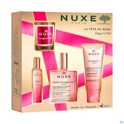 Nuxe Xmas/2023/happy In Pink Hp Oel Fl100 +douche 100 Flüssig Parfum 15ml +kerze Flora 1st, A-Nr.: 5808824 - 02