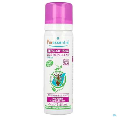 Sie sehen eine Packung Puressentiel Aetherische Oele Laeuse/vorbeugung 24h Wirkung 75ml, Produktbild: 01 Puressentiel Aetherische Oele Laeuse/vorbeugung 24h Wirkung 75ml, A-Nr.: 4844203 - 01