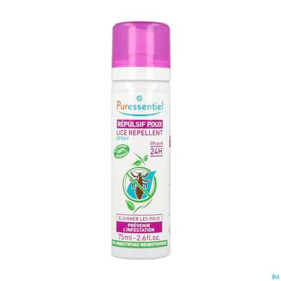 Sie sehen eine Packung Puressentiel Aetherische Oele Laeuse/vorbeugung 24h Wirkung 75ml, Produktbild: 03 Puressentiel Aetherische Oele Laeuse/vorbeugung 24h Wirkung 75ml, A-Nr.: 4844203 - 03