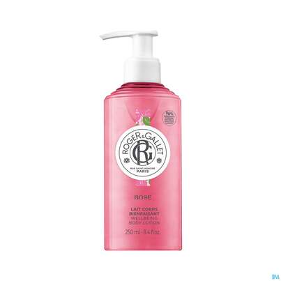 Sie sehen eine Packung Roger & Gallet Rose Wellbeing Body Lotion 250ml, Produktbild: 01 Roger & Gallet Rose Wellbeing Body Lotion 250ml, A-Nr.: 5715459 - 01
