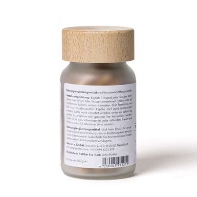 Sie sehen eine Packung Tigofem Frauenmantel Komplex Kapseln, Produktbild: 02 Tigofem Frauenmantel Komplex Kapseln, A-Nr.: 5758730 - 02