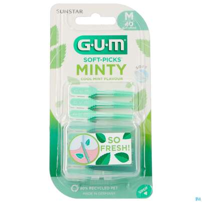 Sie sehen eine Packung Gum Interdentalbuersten Soft/picks/minty Medium 40st, Produktbild: 04 Gum Interdentalbuersten Soft/picks/minty Medium 40st, A-Nr.: 5612618 - 04