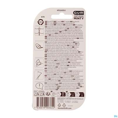 Sie sehen eine Packung Gum Interdentalbuersten Soft/picks/minty Medium 40st, Produktbild: 05 Gum Interdentalbuersten Soft/picks/minty Medium 40st, A-Nr.: 5612618 - 05
