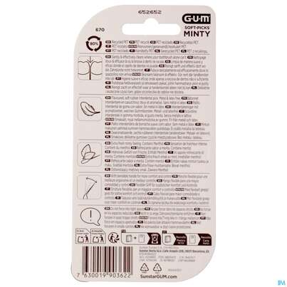Sie sehen eine Packung Gum Interdentalbuersten Soft/picks/minty Medium 40st, Produktbild: 06 Gum Interdentalbuersten Soft/picks/minty Medium 40st, A-Nr.: 5612618 - 06