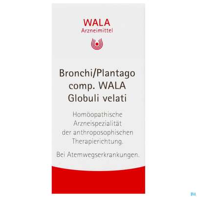 Sie sehen eine Packung Bronchi/plantago Comp Wala Globuli Velati 20g, Produktbild: 01 Bronchi/plantago Comp Wala Globuli Velati 20g, A-Nr.: 4975767 - 01
