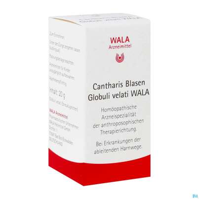 Sie sehen eine Packung Cantharis Blasen Wala Globuli Velati 20g, Produktbild: 02 Cantharis Blasen Wala Globuli Velati 20g, A-Nr.: 4975750 - 02