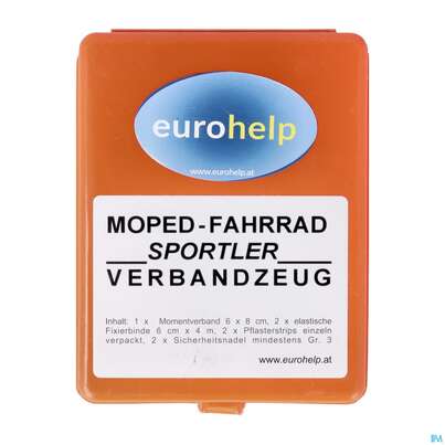 Erste Hilfe Verbandkassetten Eurohelp Moped Box 10x 8x 3,5cm+inha 1st, A-Nr.: 2003474 - 02