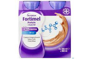 Fortimel/protein 200ml 2kcal Cappuccino 4st, A-Nr.: 5833354 - 01