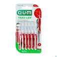 Gum Interdentalbuersten Travler/kerze/rot Draht 0,46mm Zwi 0,8mm1314g 6st, A-Nr.: 4123231 - 02